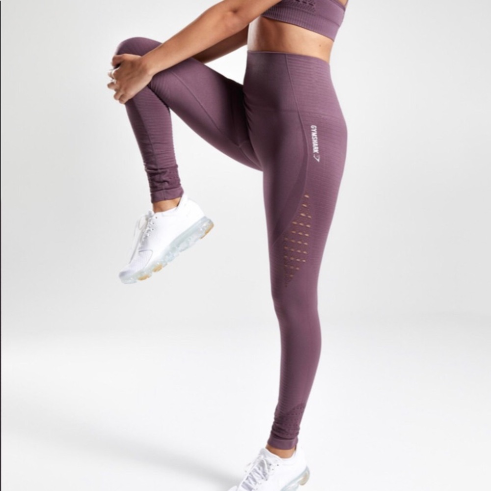 Gym shark seamless ankle leggings (squat proof)